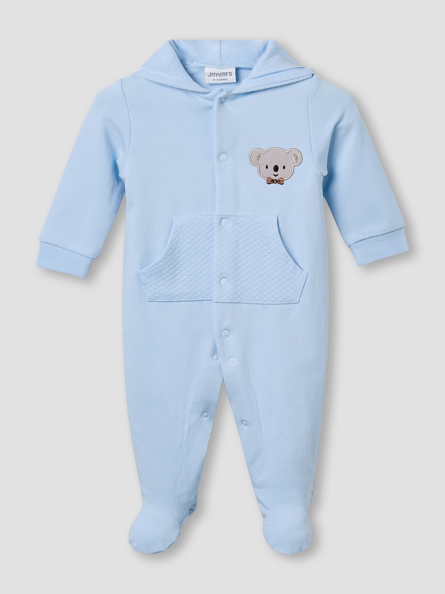 Hooded Sleepsuit with Koala Applique