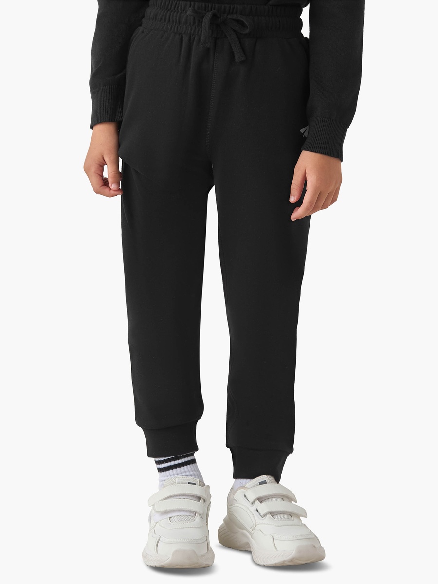 Solid Joggers with Drawstring Closure