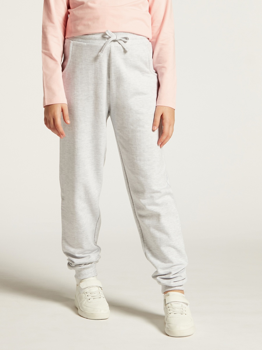 Solid Joggers with Drawstring Closure and Pockets