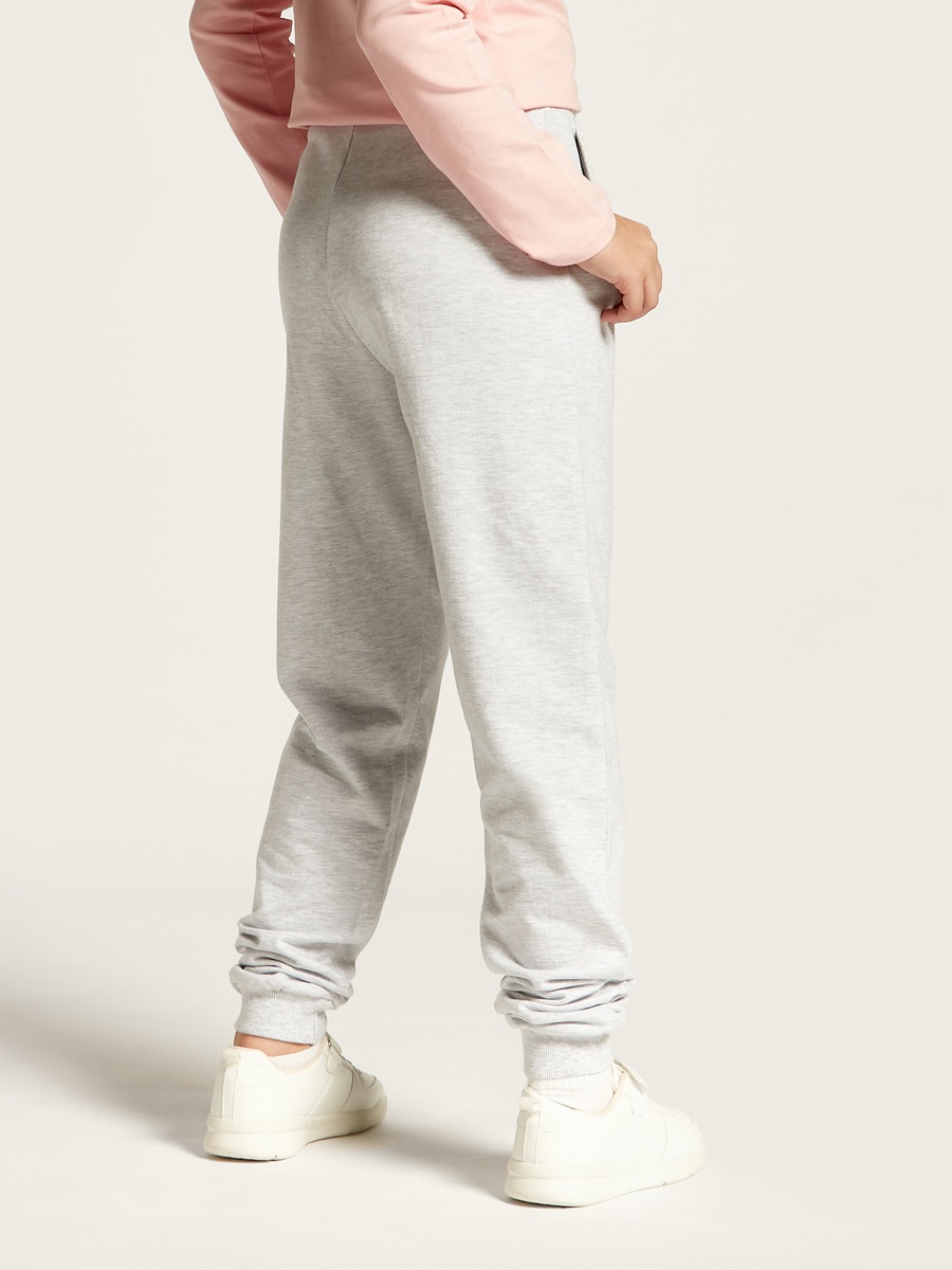 Solid Joggers with Drawstring Closure and Pockets