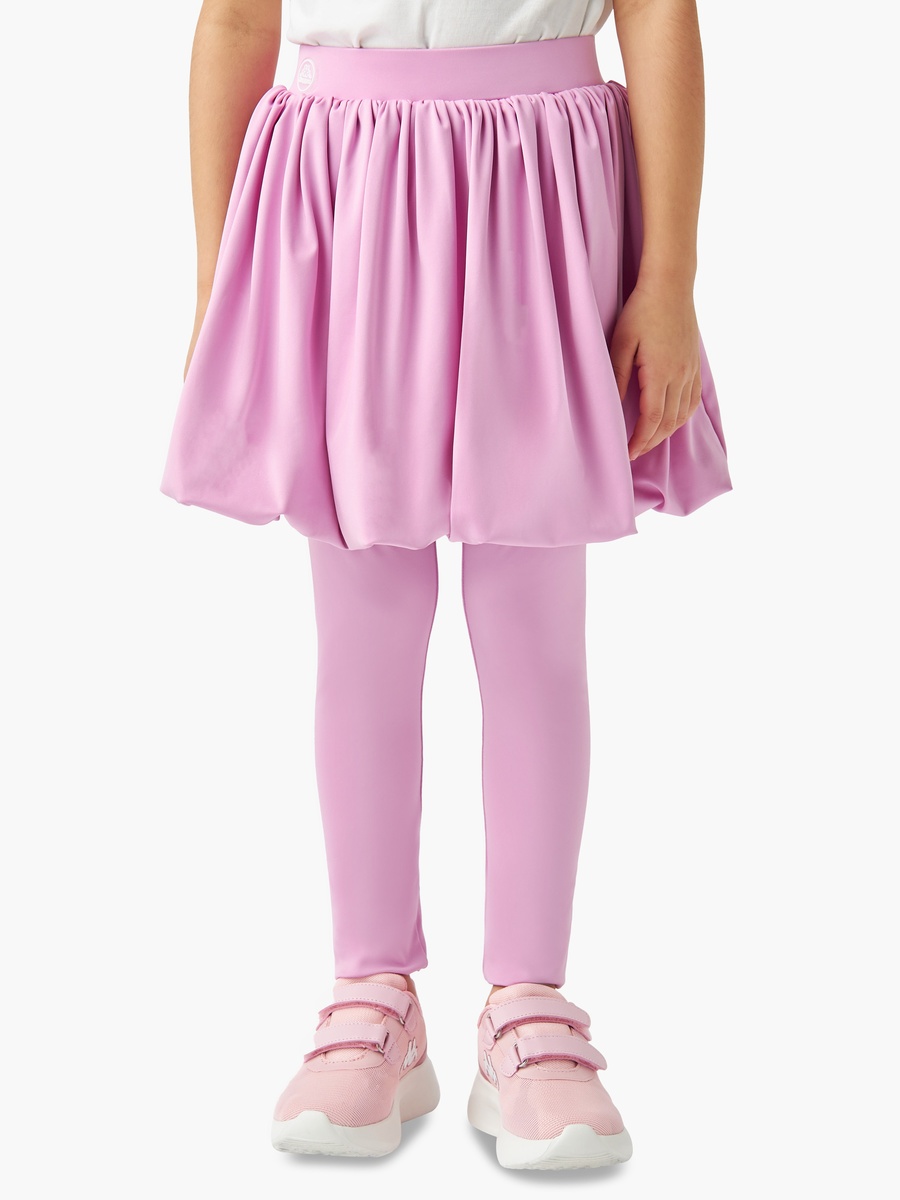 Solid Leggings and Skirt Set