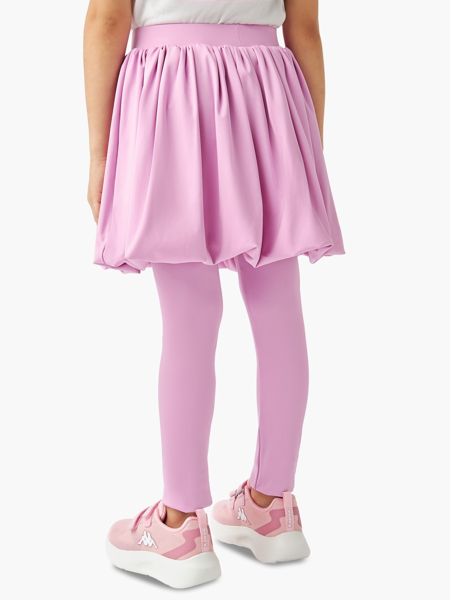 Solid Leggings and Skirt Set