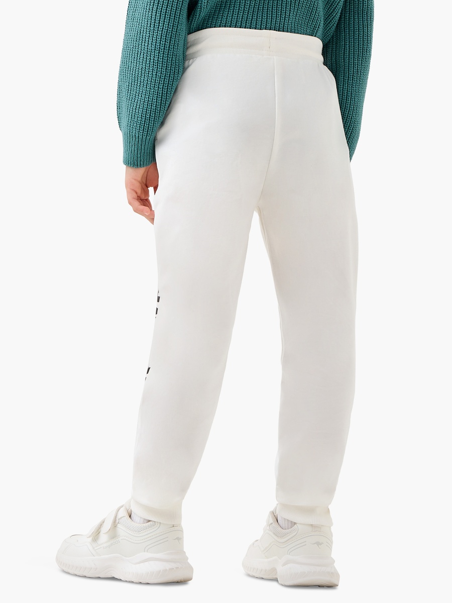Print Cotton Joggers with Elasticated Waistband