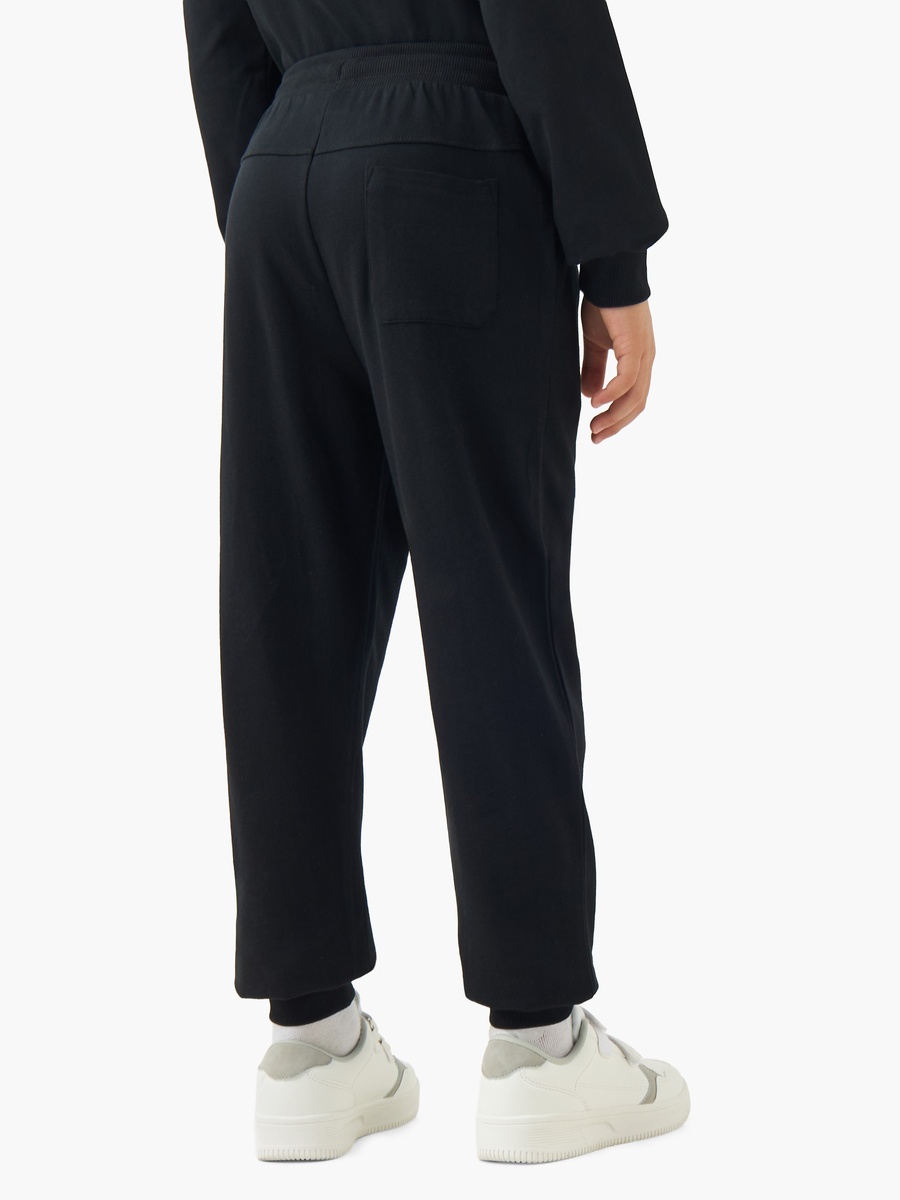 Graphic Print Cotton Joggers with Drawstring Waist