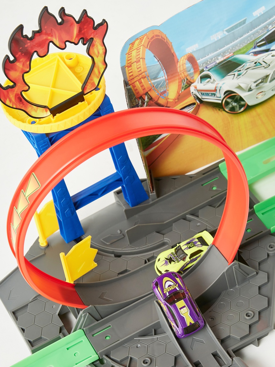 Track Racing Set with 2 Toy Cars