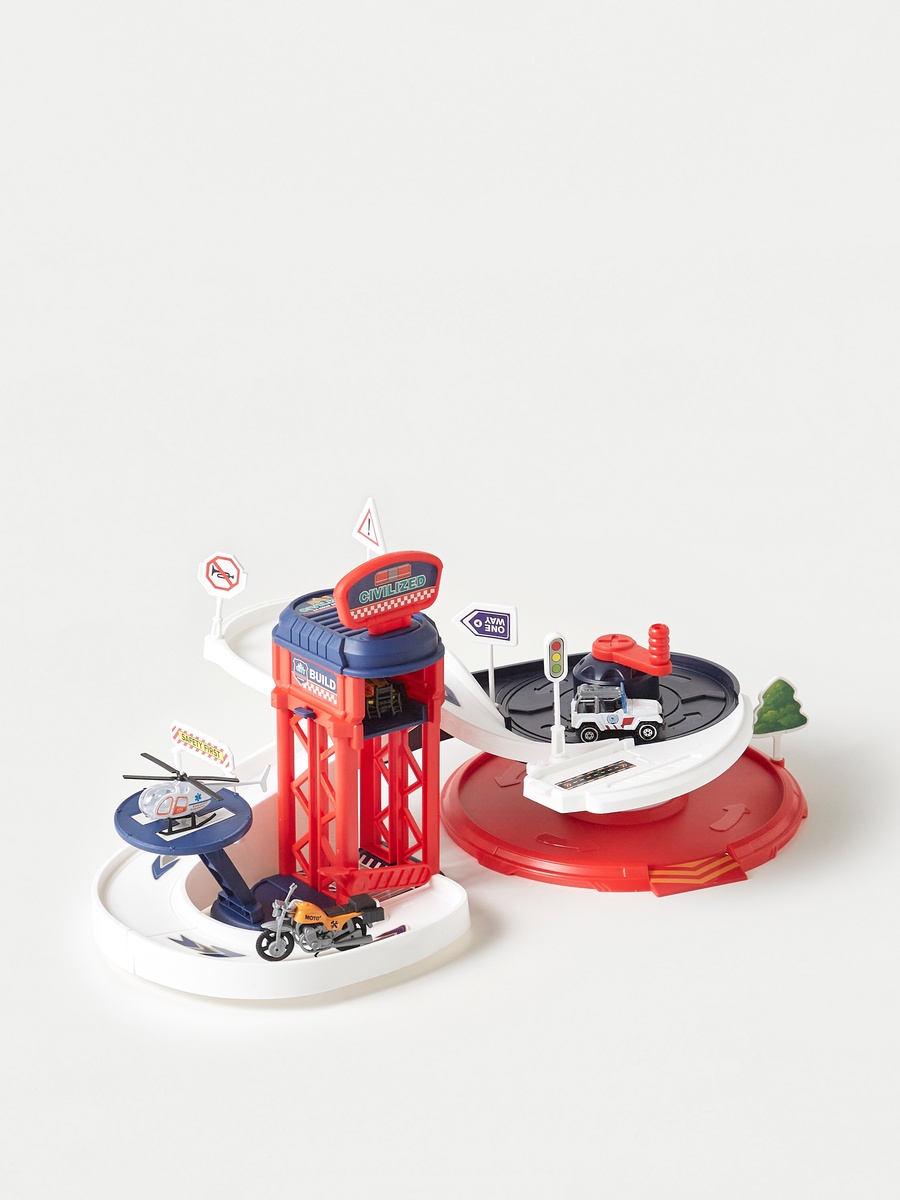 Xiao Bai Cai Parking Lot Playset