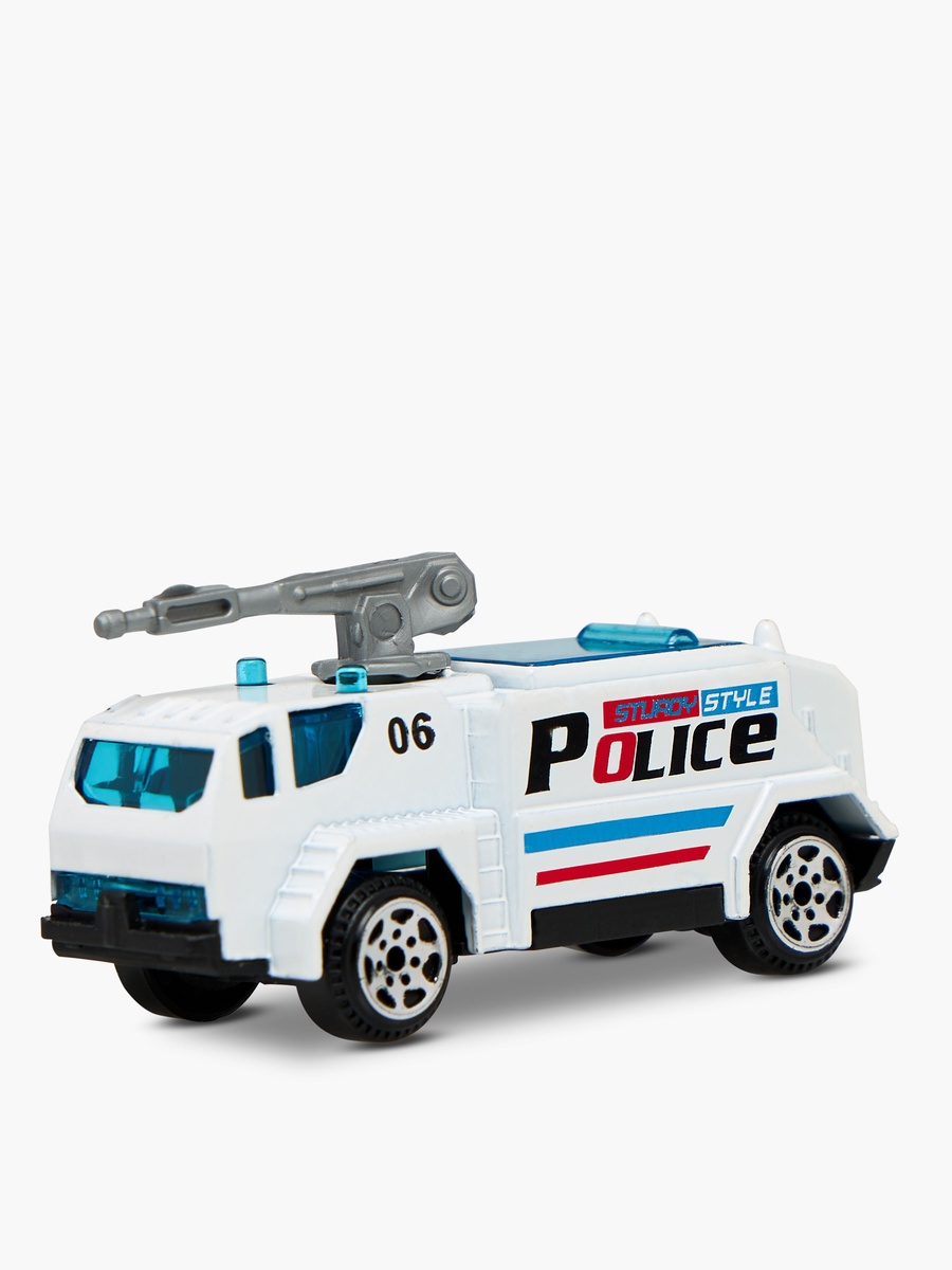 6-Piece Die-Cast Police Car Toy Set