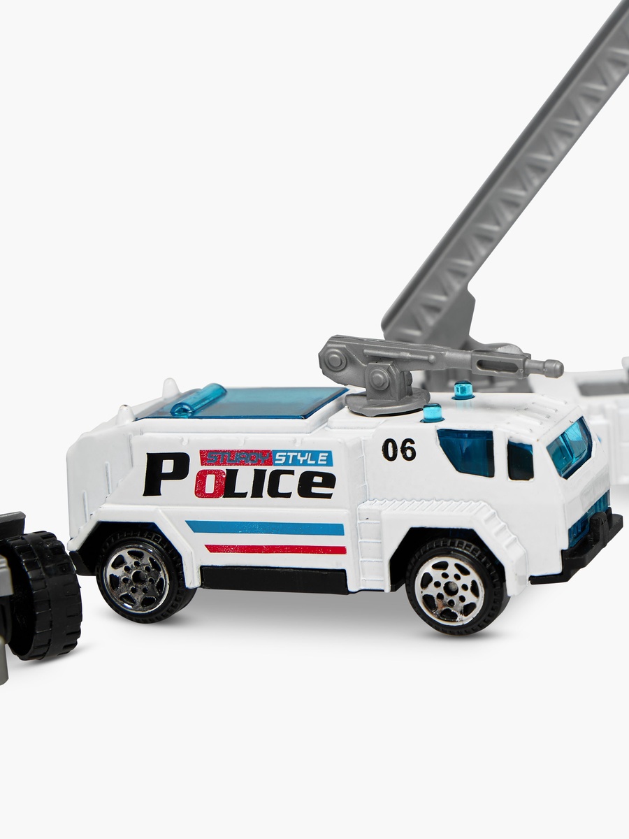 6-Piece Die-Cast Police Car Toy Set