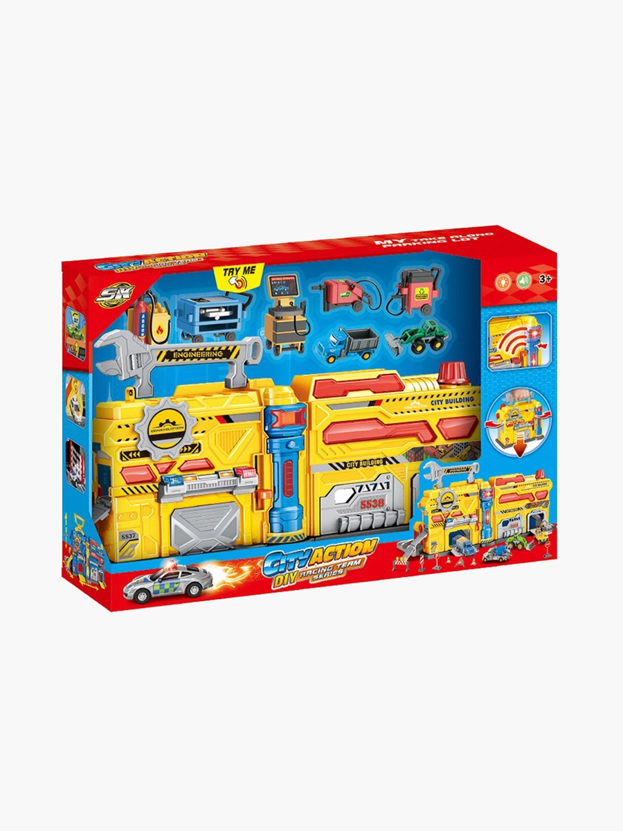 City Action DIY Garage Track Playset