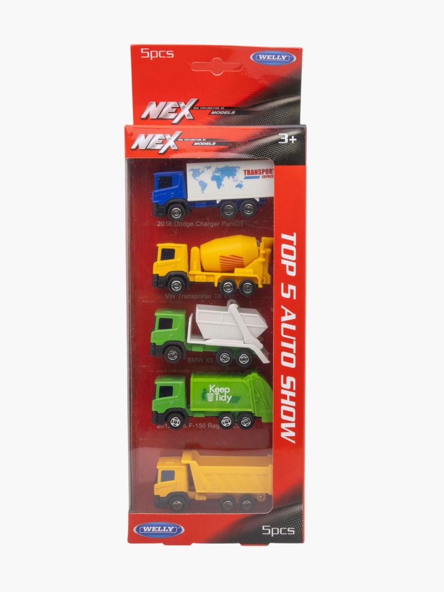 Welly 5-Piece Construction Toy Vehicle Set