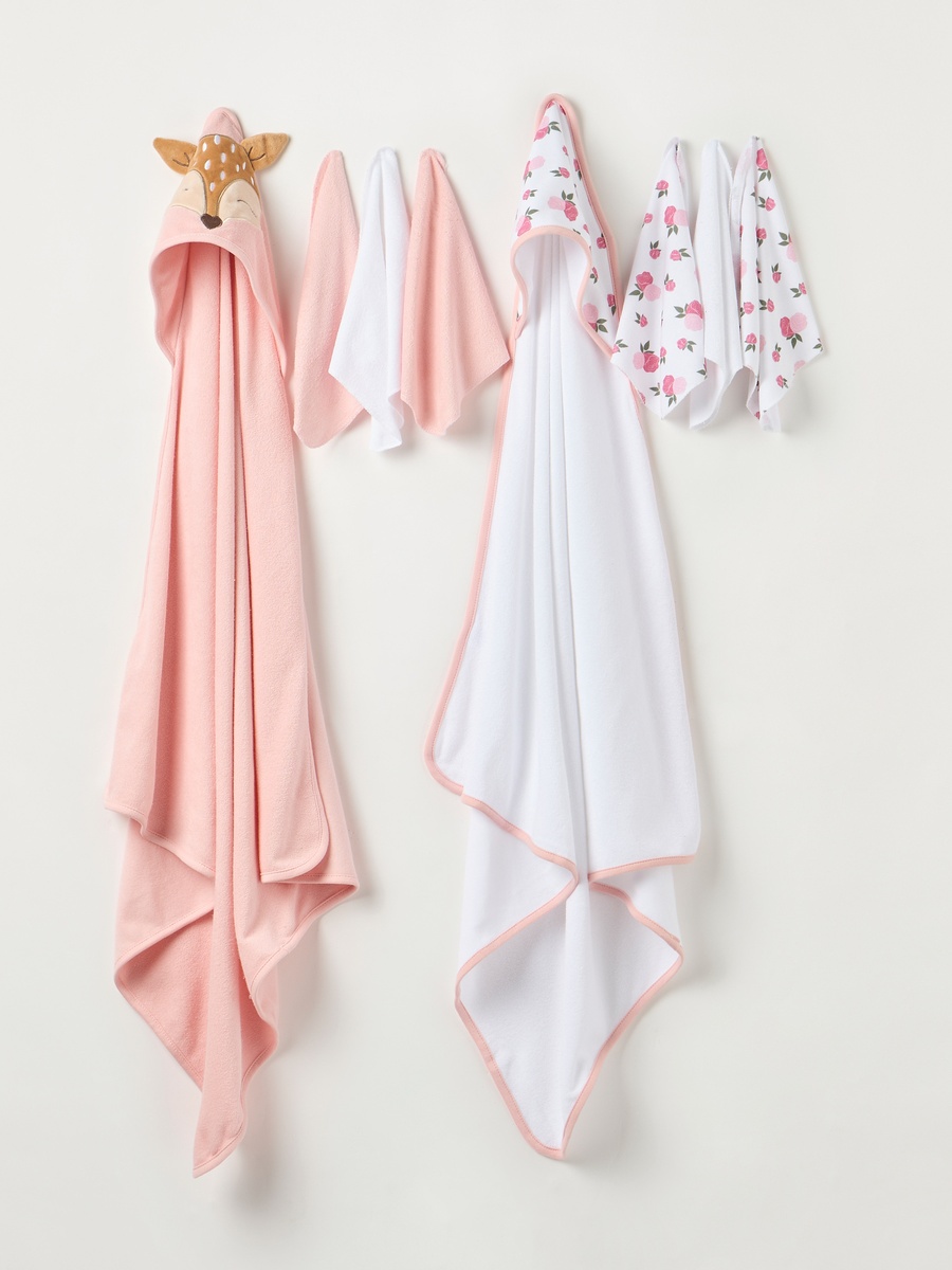 8-Piece Hooded Towel and Wash Cloth Set