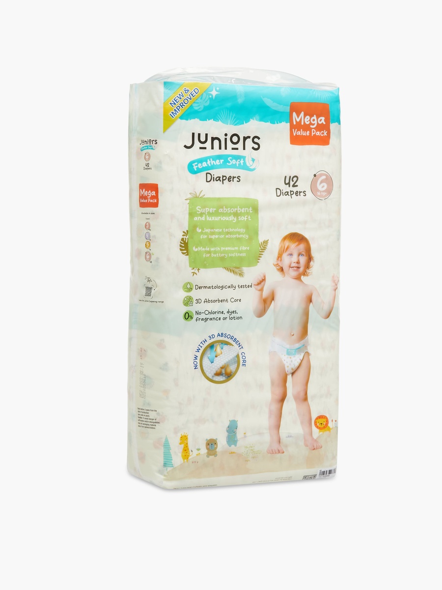 42-Piece Tape Style Diapers Feather Soft Value Pack