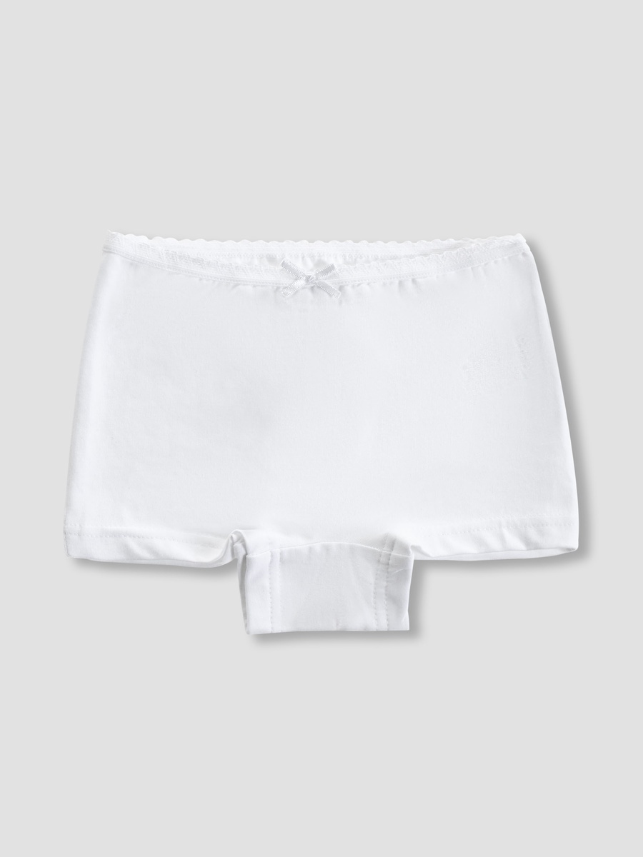 Cotton Panties with Lace Detail - 7-Piece Set