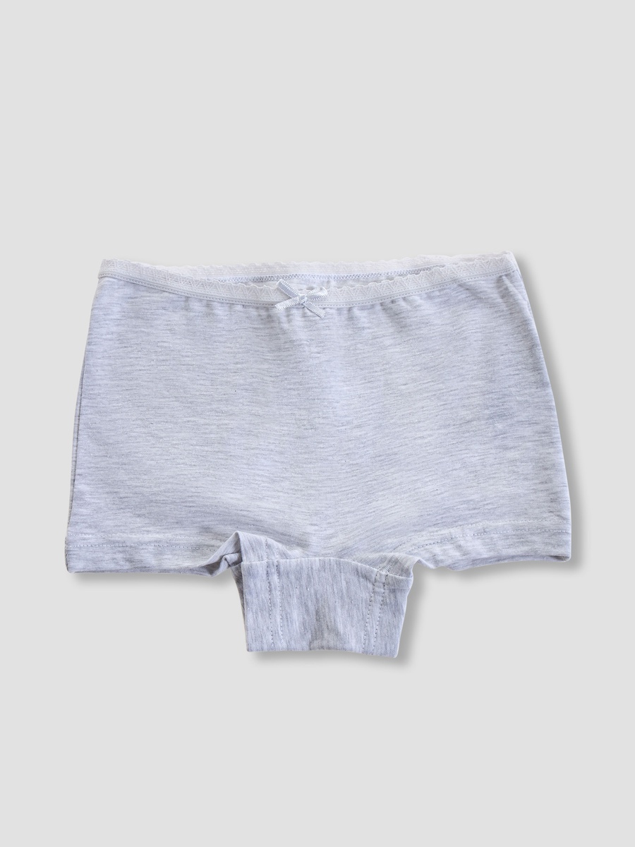 Cotton Panties with Lace Detail - 7-Piece Set