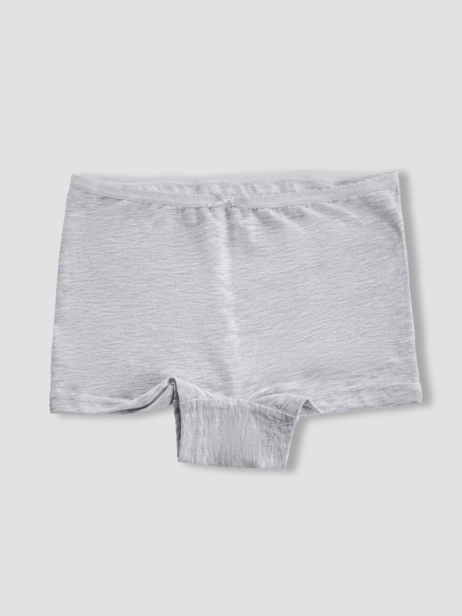 Cotton Panties with Lace Detail - 7-Piece Set
