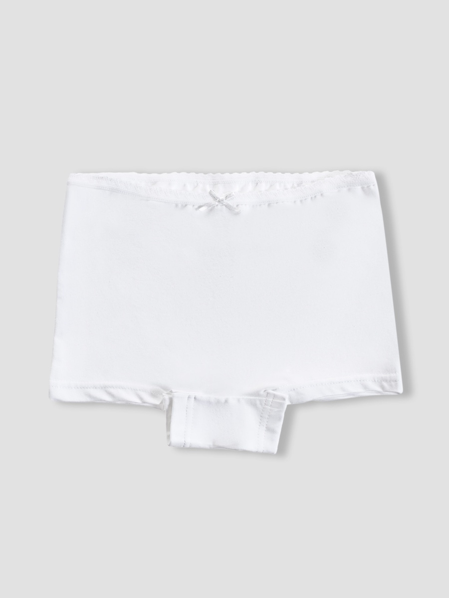 Cotton Panties with Lace Detail - 7-Piece Set