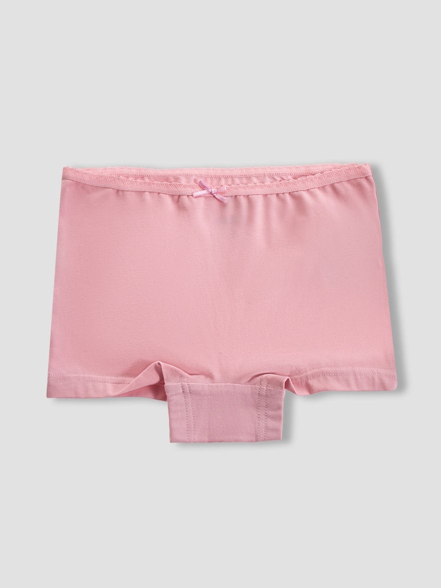 Cotton Panties with Lace Detail - 7-Piece Set