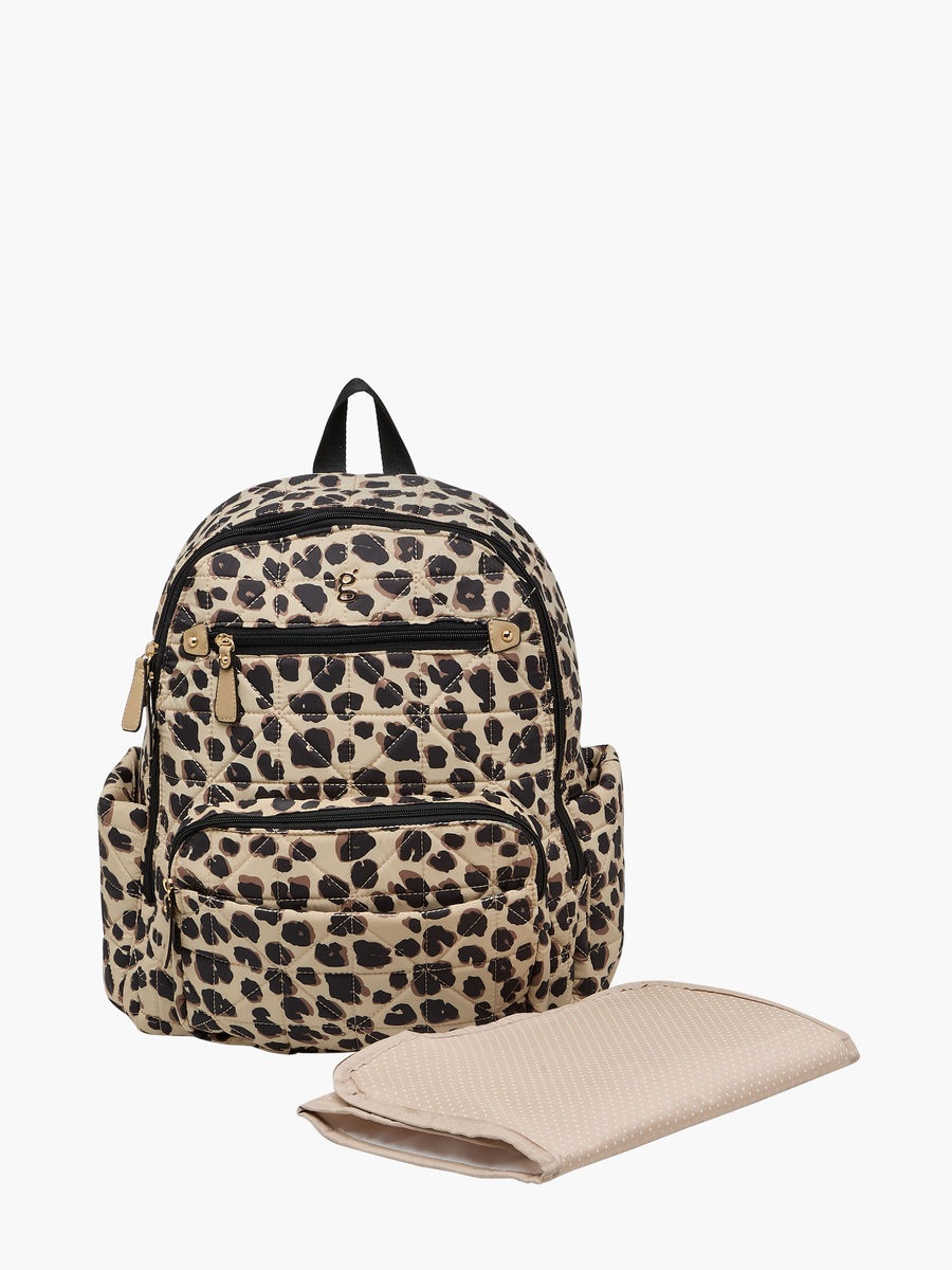 Printed Diaper Backpack with Adjustable Straps