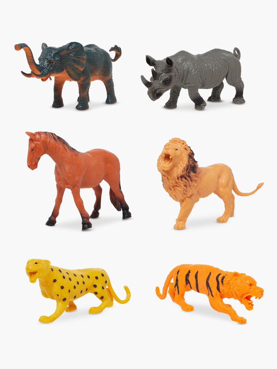 6-Piece Wild Animal Figurine Set