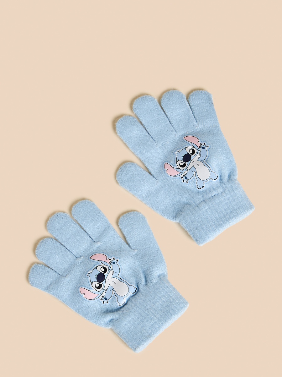 Stitch Applique Beanie Cap with Gloves