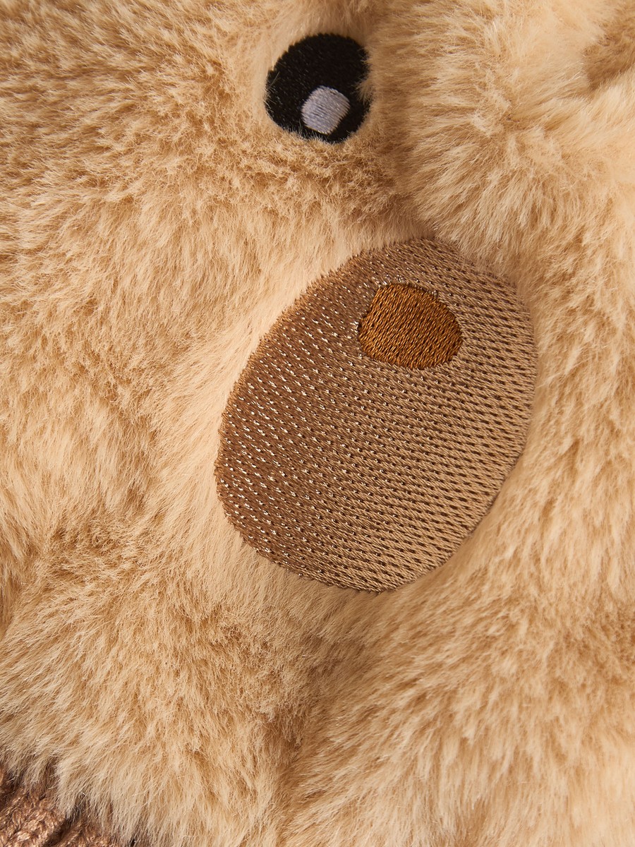 Animal Embroidered Cap with Gloves