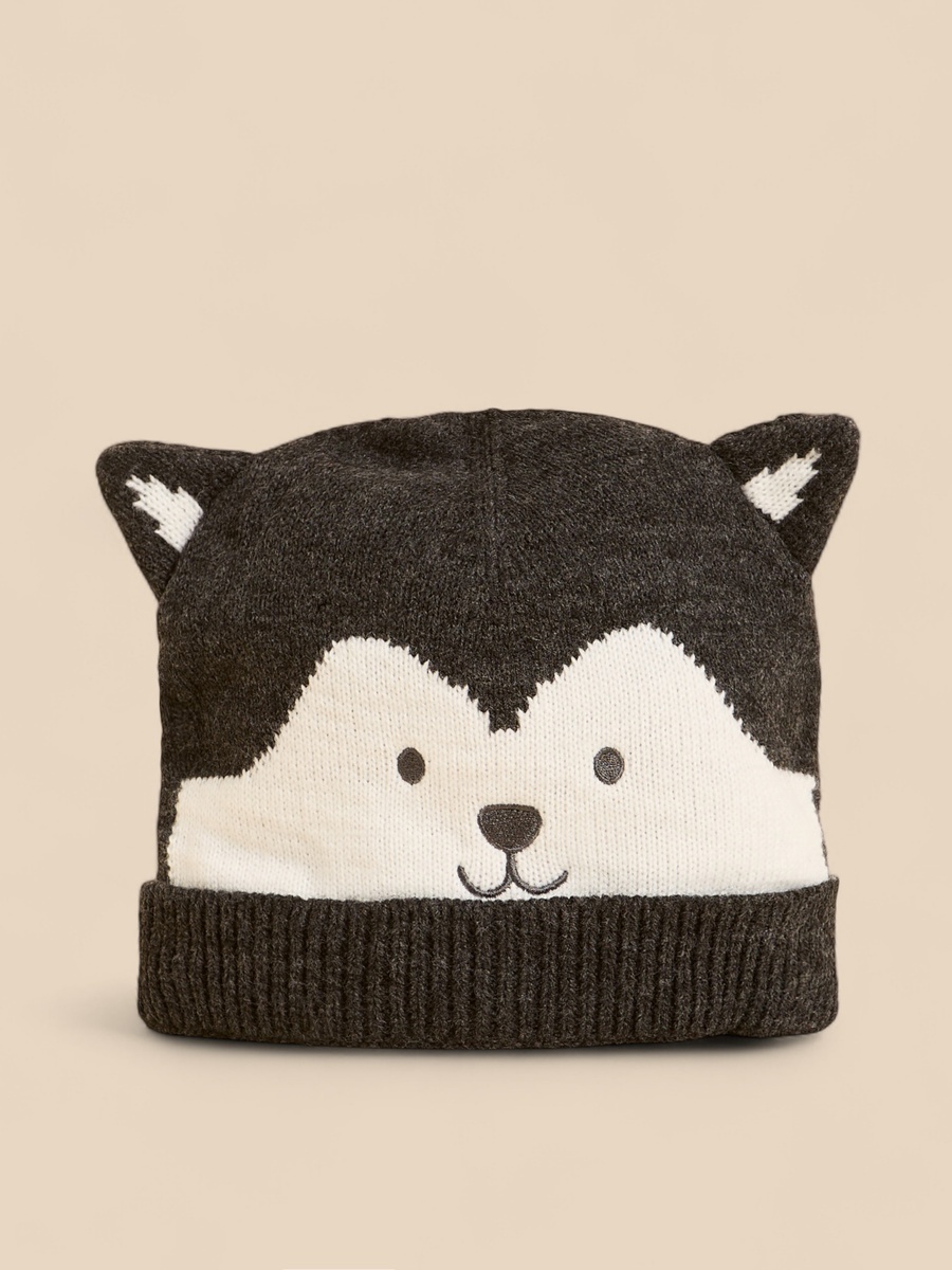 Ear Applique Beanie and Gloves Set