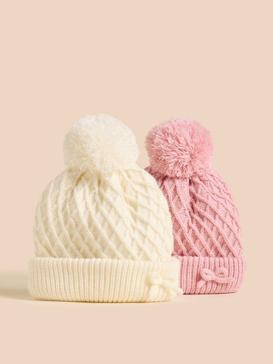 Pack of 2 - Textured Beanie