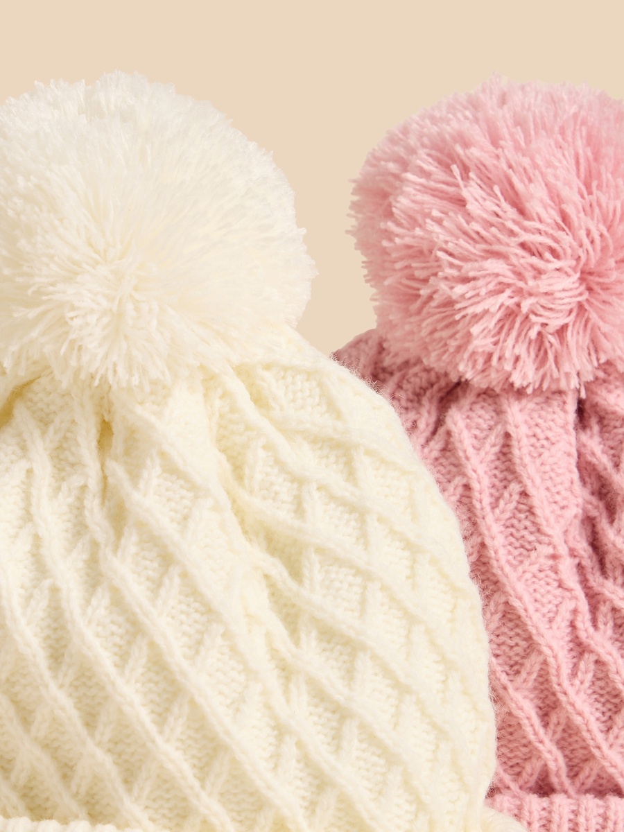 Pack of 2 - Textured Beanie