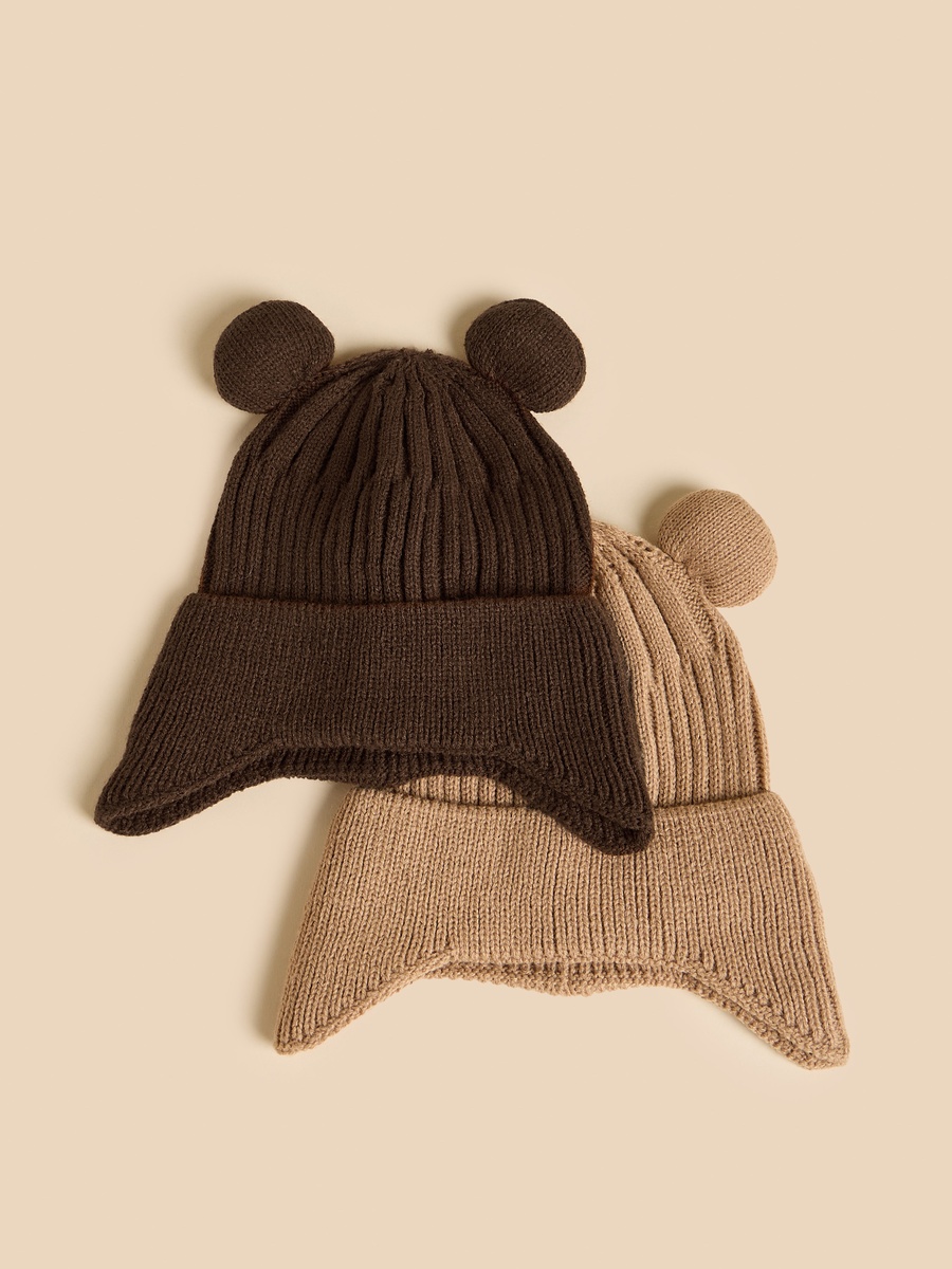 Pack of 2 - Ear Applique Beanie