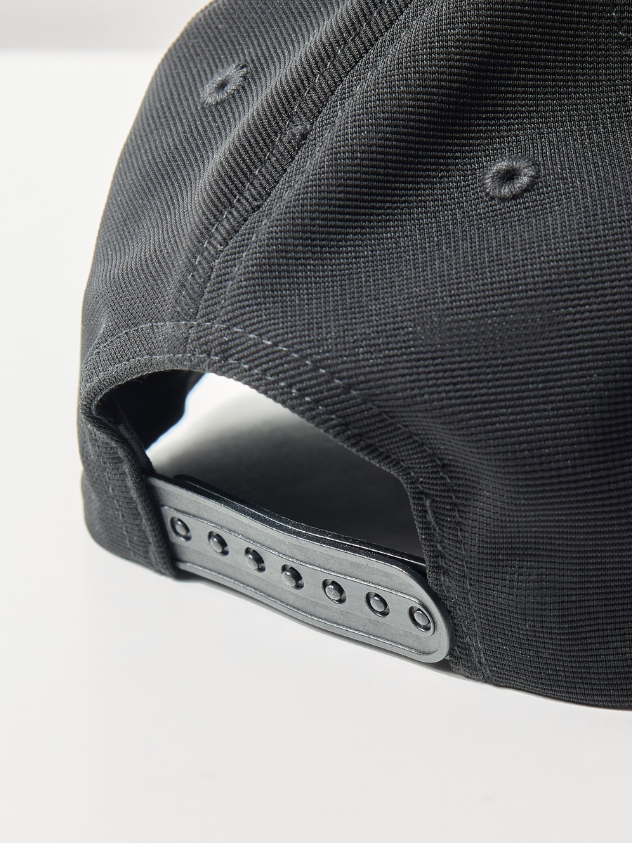 Typography Print Baseball Cap with Snap Back Closure