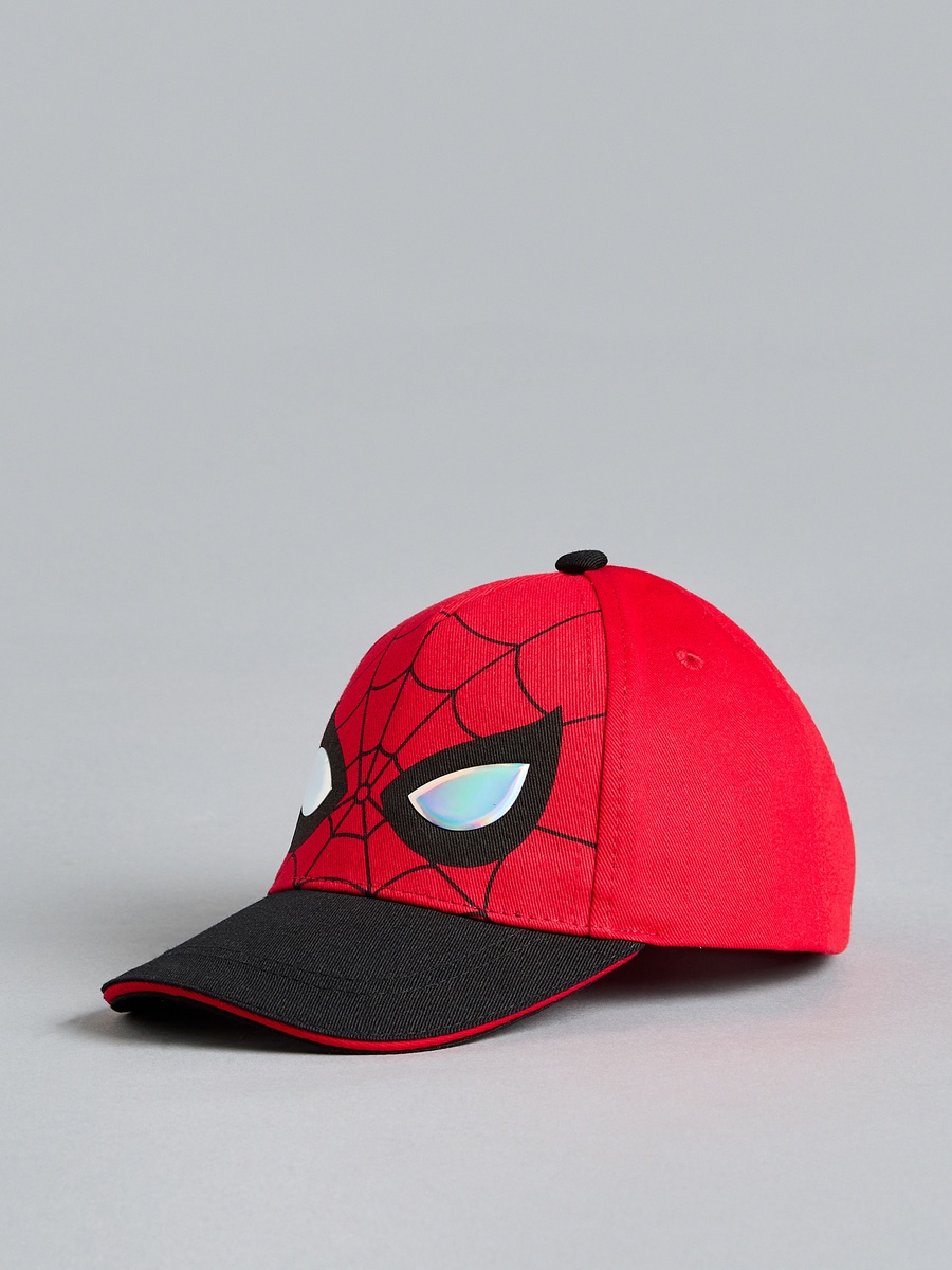 Spider-Man Print Cap with Hook and Loop Closure