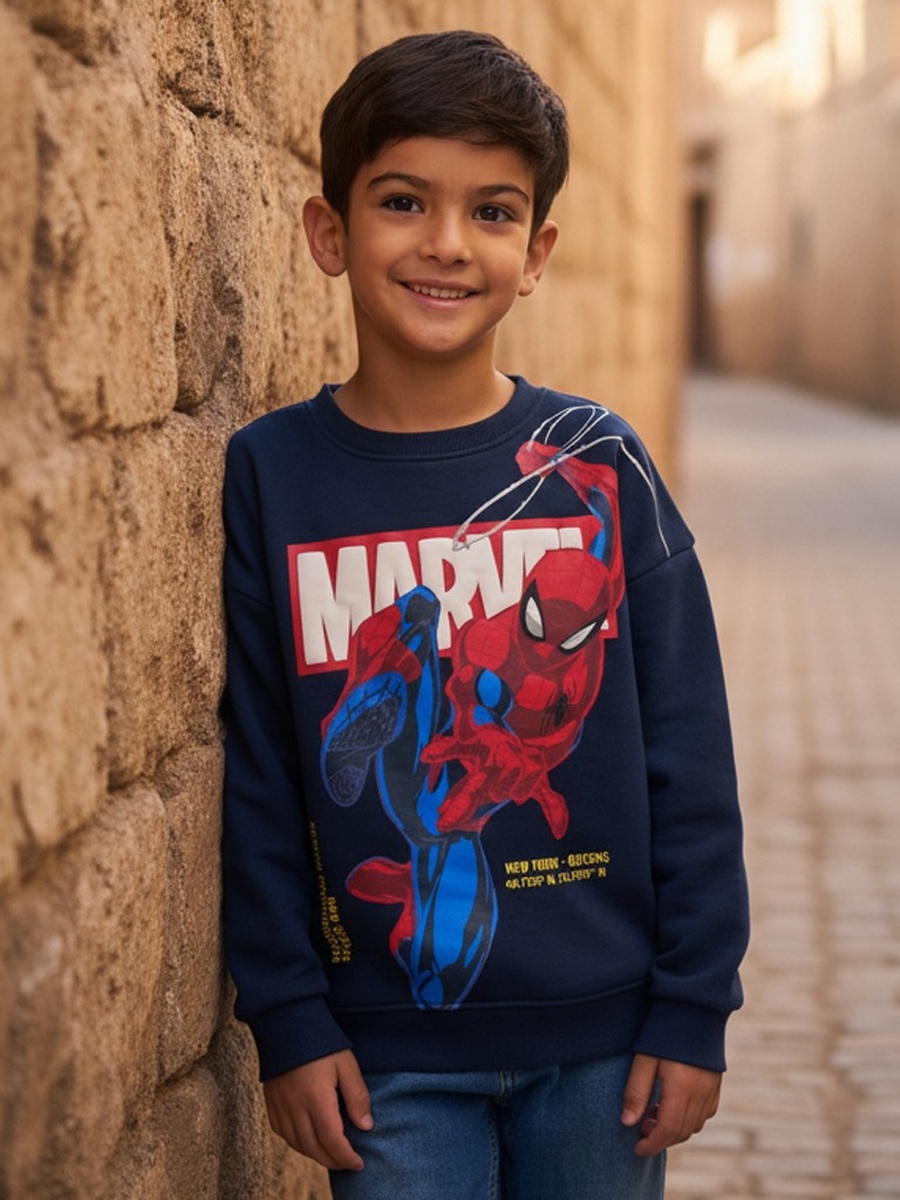 سويت شيرت بطبعات سبايدرمان