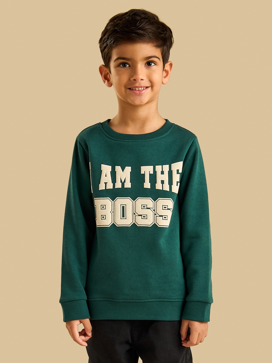 Typographic Print Sweatshirt