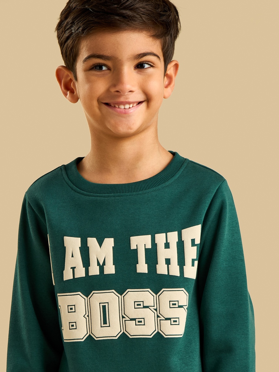 Typographic Print Sweatshirt