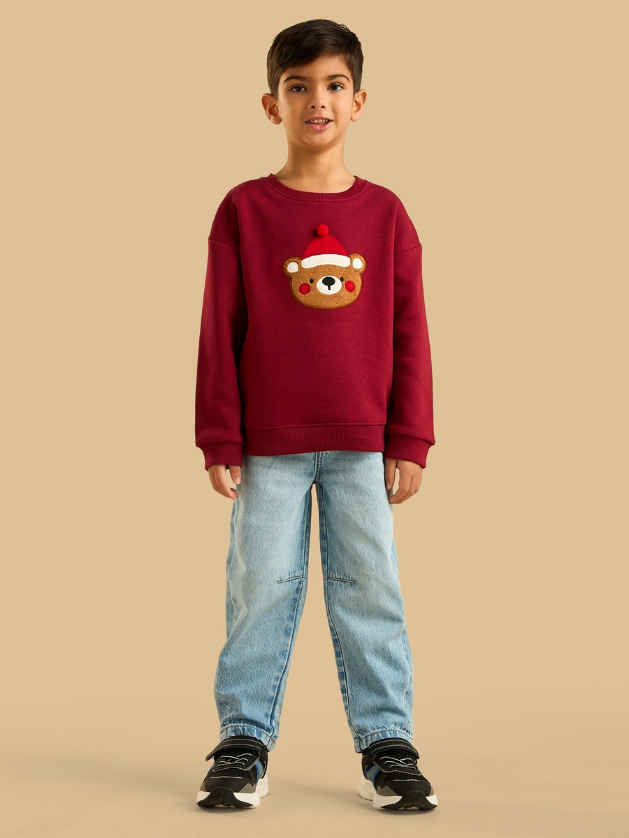 Bear Applique Sweatshirt