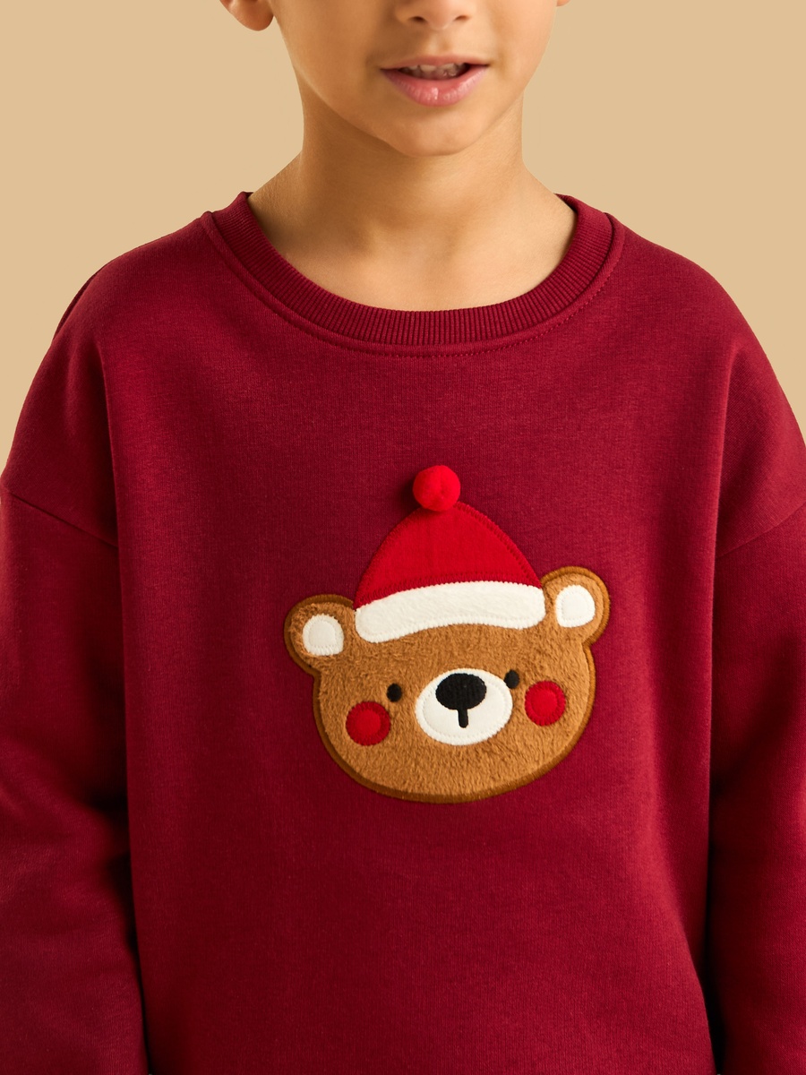 Bear Applique Sweatshirt