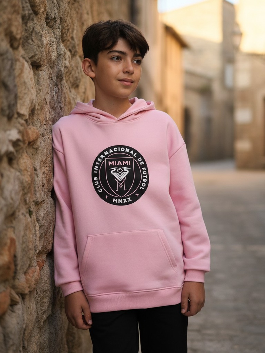 Miami Print Hooded Sweatshirt
