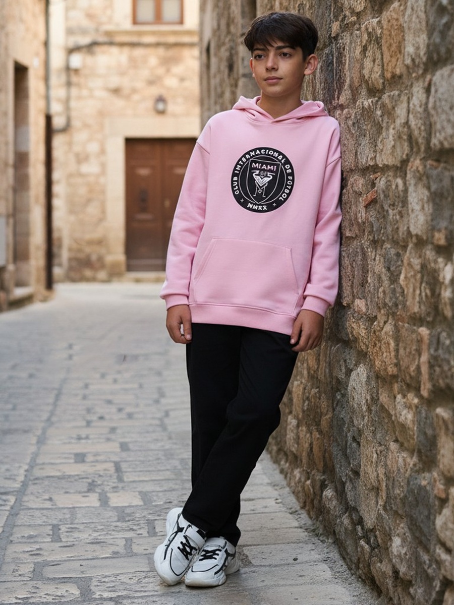 Miami Print Hooded Sweatshirt