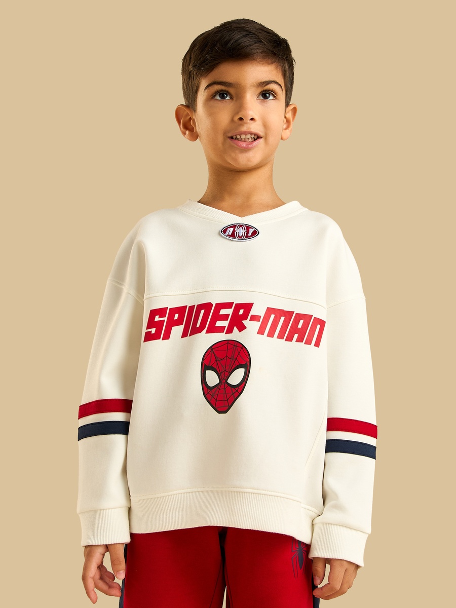 Spider-Man Print Sweatshirt and Joggers Set