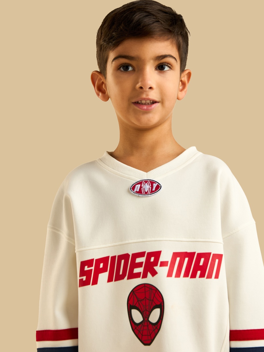 Spider-Man Print Sweatshirt and Joggers Set