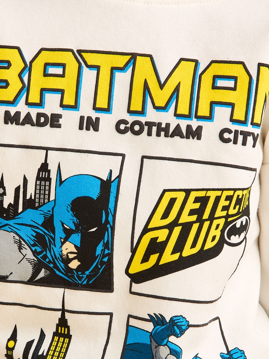 Batman Print Sweatshirt and Joggers Set