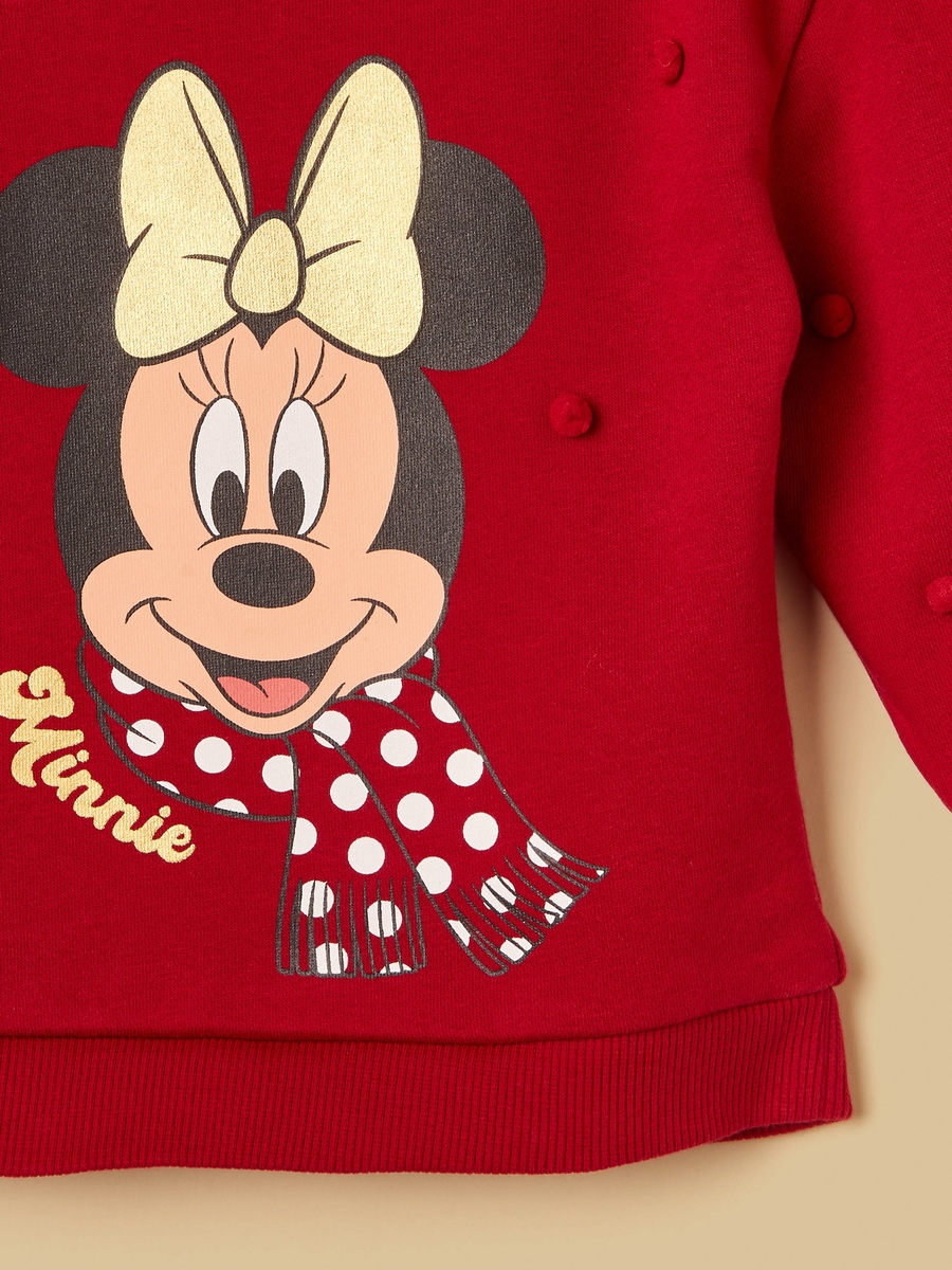 Minnie Mouse Print Sweatshirt and Joggers Set