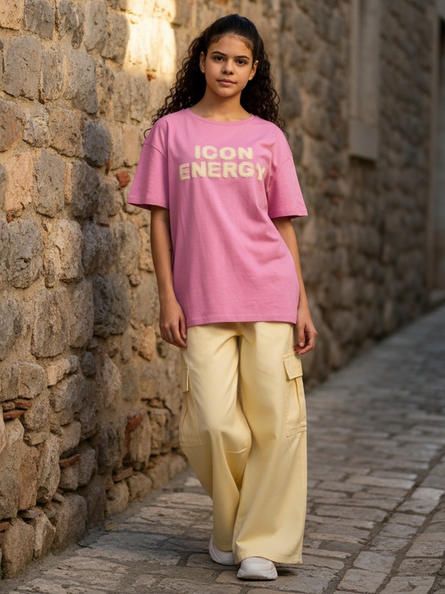 Printed Oversized Cotton T-Shirt