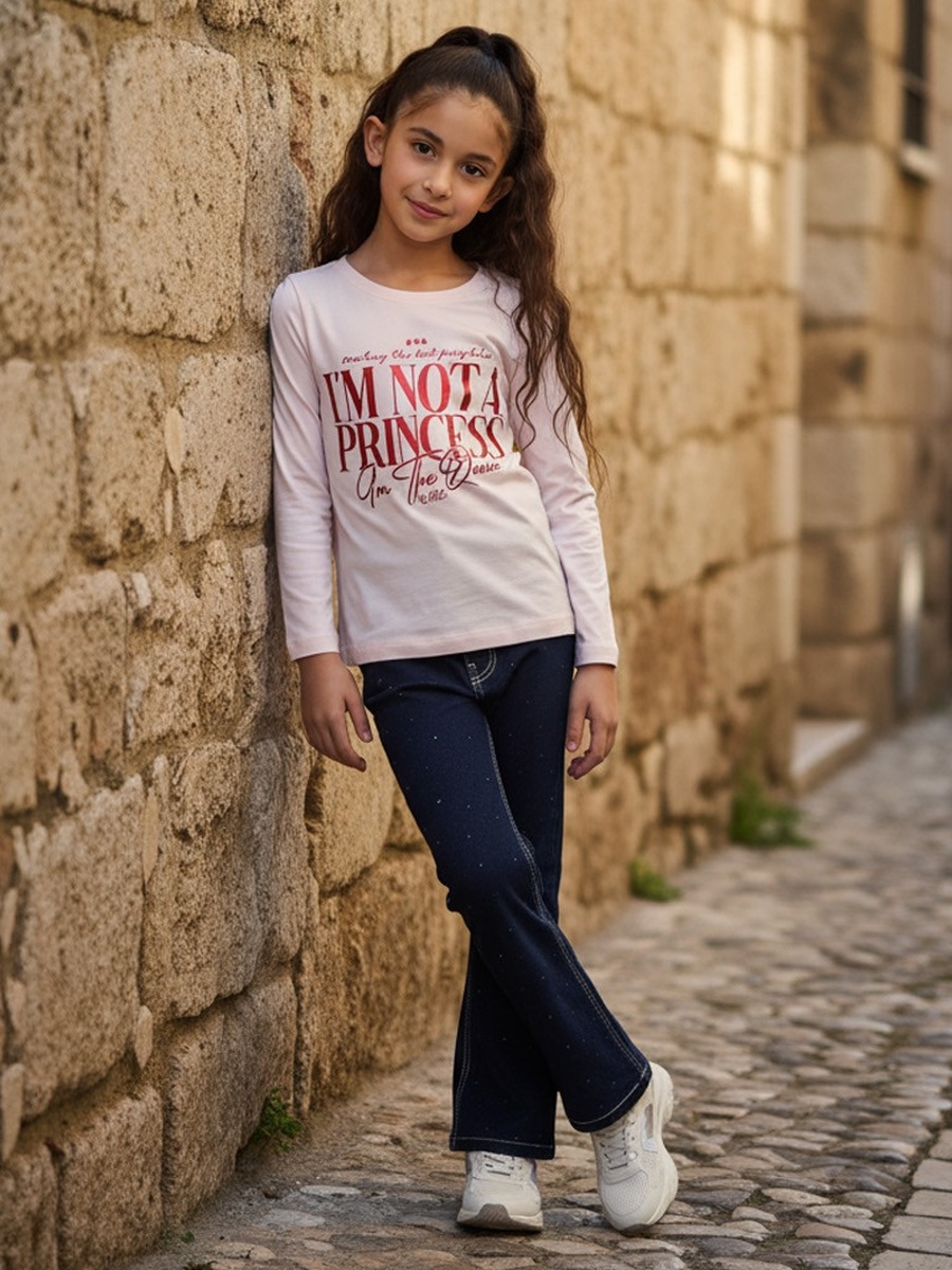 Slogan Print Cotton T-Shirt
