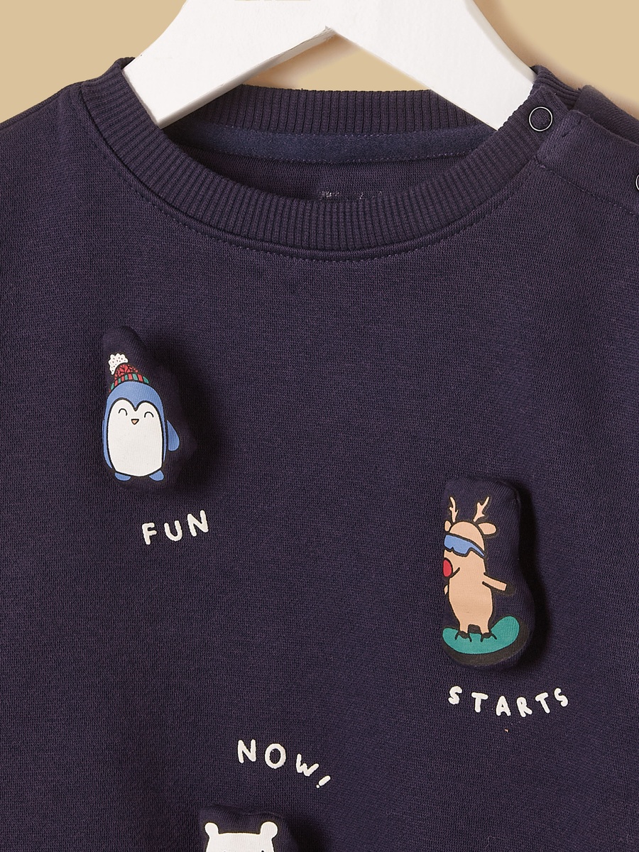 Animal Applique Sweatshirt