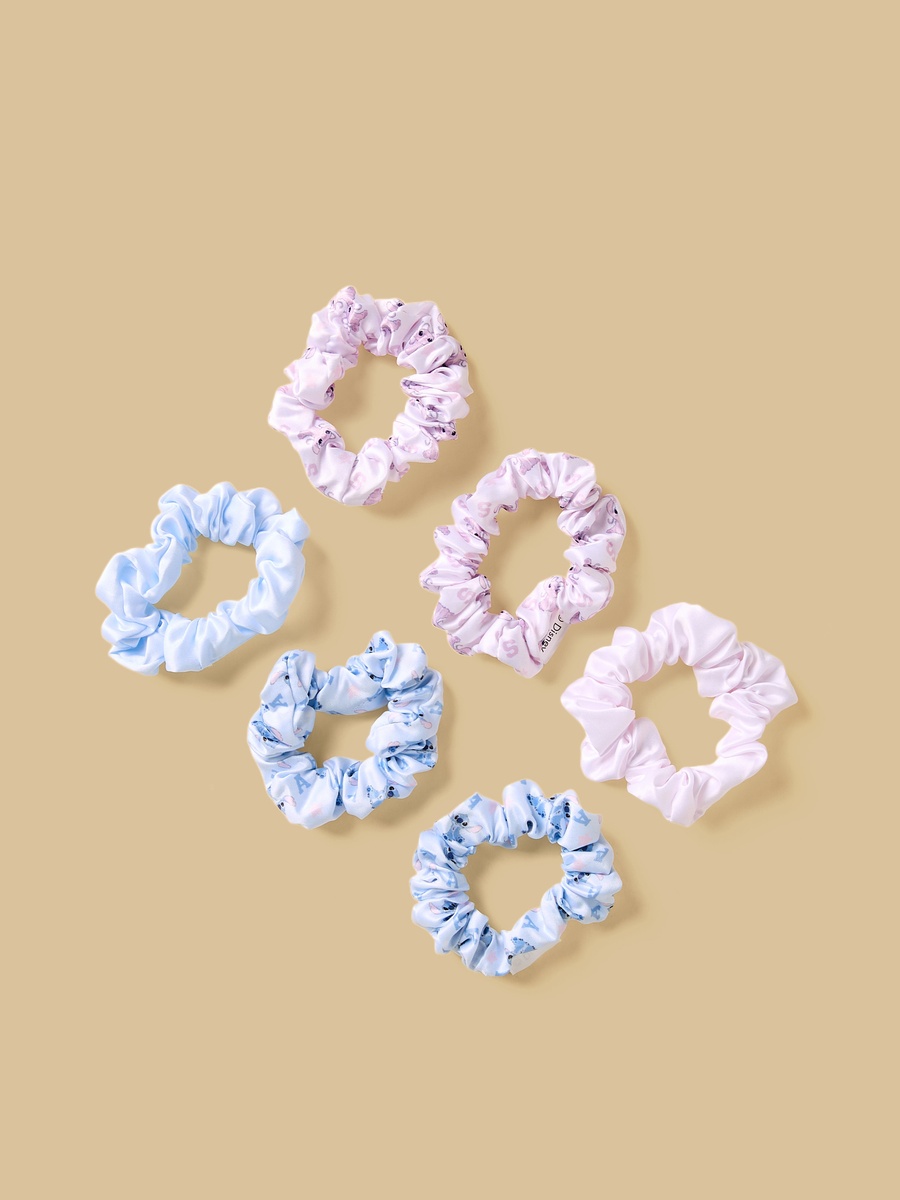 Pack of 6 - Stitch Print Scrunchie