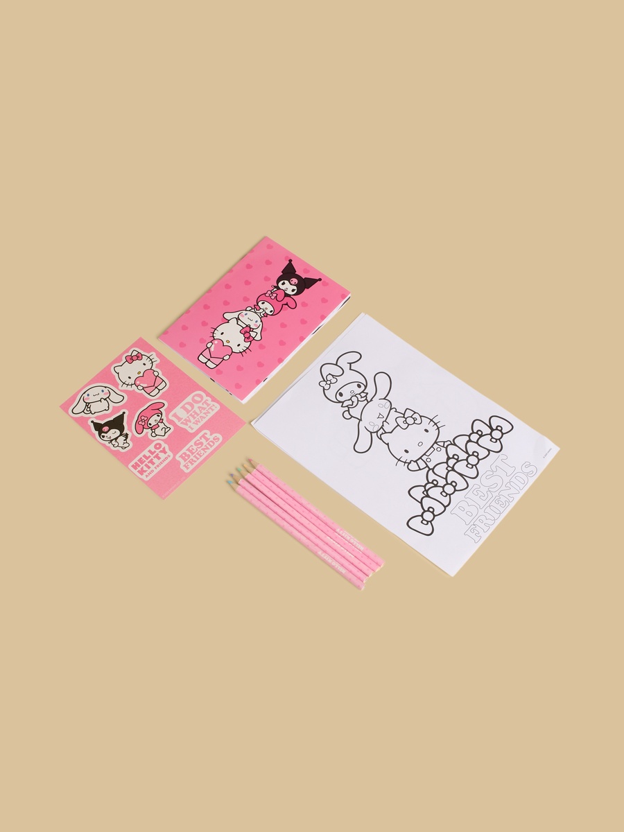 Hello Kitty and Friends Colouring Set