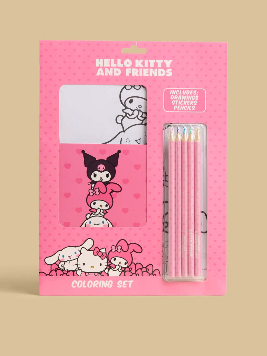 Hello Kitty and Friends Colouring Set
