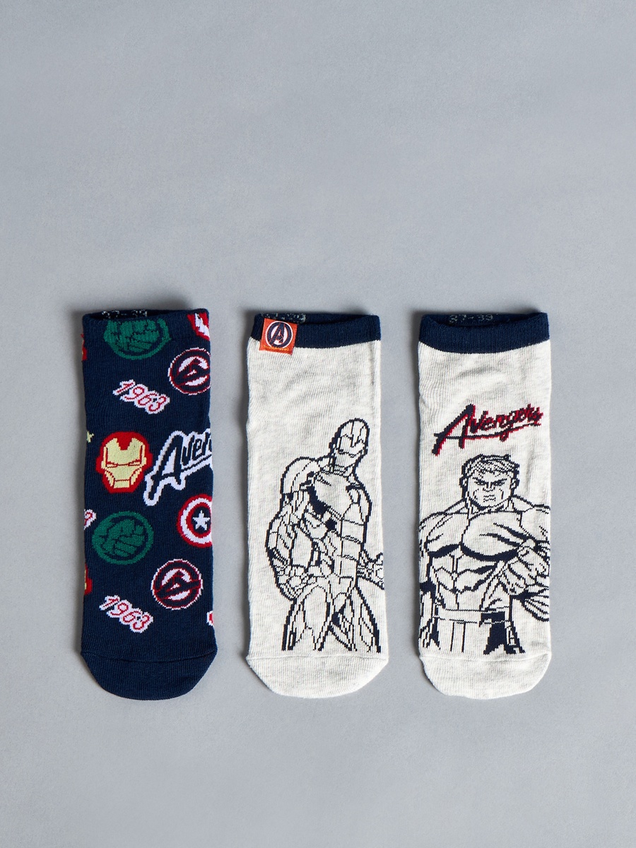 Pack of 3 - Avengers Print Socks