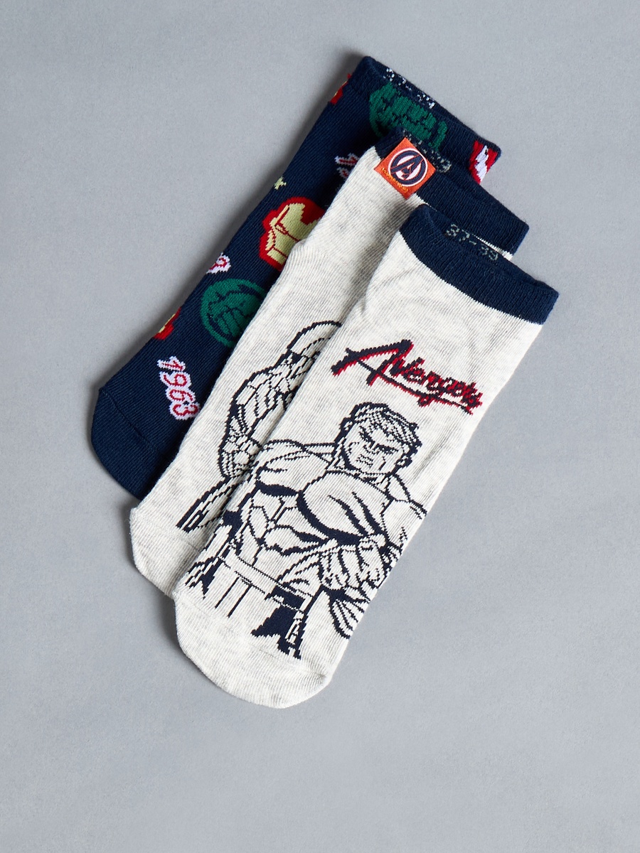 Pack of 3 - Avengers Print Socks